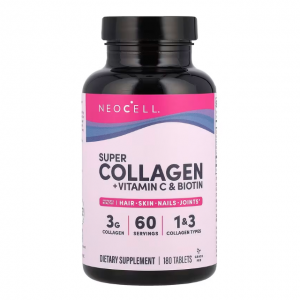 NeoCell, Super Collagen + Vitamin C & Biotin, 180 Tablets