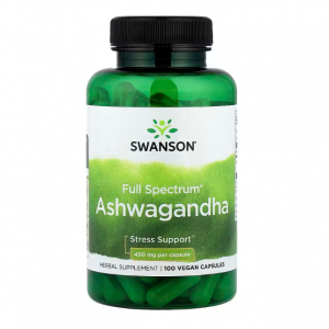 Swanson, Full Spectrum® Ashwagandha, 100 Vegan Capsules (450 mg per Capsule)