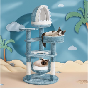 Yaheetech 45.5in Ocean-Themed Cat Tree Multi-Level Cat Tower @ Amazon