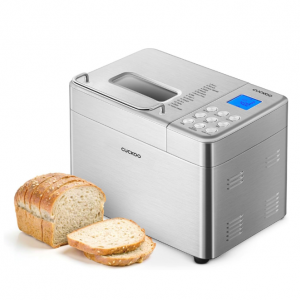 CUCKOO Bread Maker Machine with 15 Menu Options + 3 Crust Colors, 2 lbs (CBM-AAB101S) @ Amazon