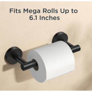 FORIOUS Black Toilet Paper Holder Wall Mount @ Amazon