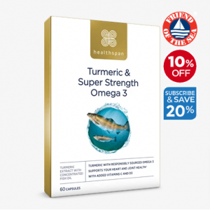 Healthspan 姜黄和超强效 Omega 3胶囊 60粒