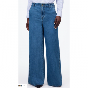 女士阔腿牛仔裤