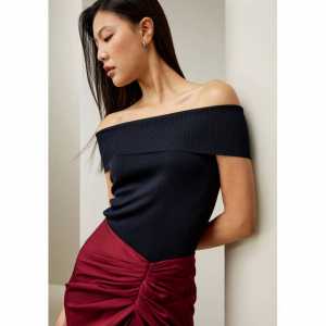 LilySilk 露肩真丝上衣