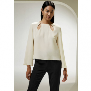 LilySilk Parisian Droplet 镂空衬衫