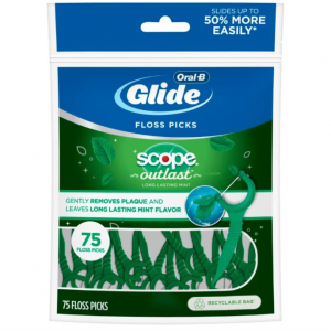 Oral-B Glide Complete 薄荷牙线棒 75支 @ Amazon