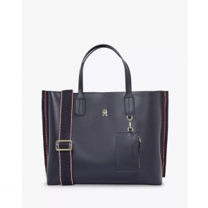 Tommy Hilfiger Tommy Monogram Stripe Stitch Satchel