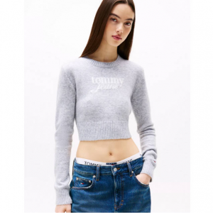 Tommy Jeans Cropped Logo Sweater