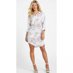 Misti Printed Shirt Dress