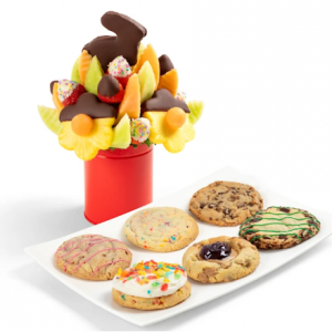 Bunny Arrangement & Cookies Gift Set