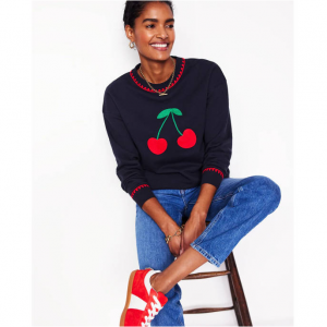 Boden Emi 女士刺绣运动衫