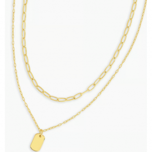 Bespoke Parker 迷你分层套装（金色）项链2件套