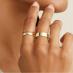 玫瑰金戒指2件套