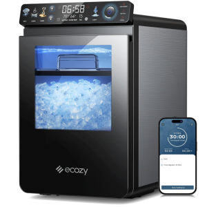 ecozy Nugget Ice Maker Countertop, Smart Pebble Ice Machine with APP Control, 44 lbs/24H @ Amazon