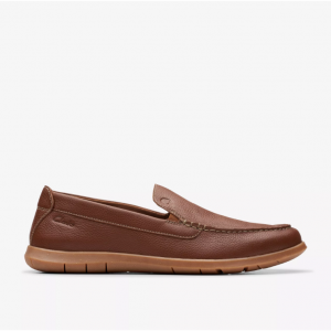 Clarks Flexway Step Light Brown Leather