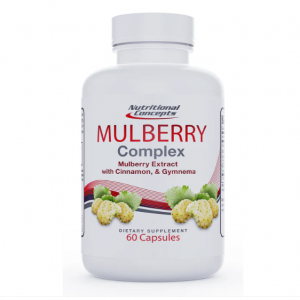 Nutritional Concepts 桑葚、肉桂和匙羹藤膠囊（糖阻斷劑）60粒