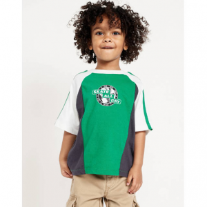 Old Navy 男童超大码拼色图案T恤