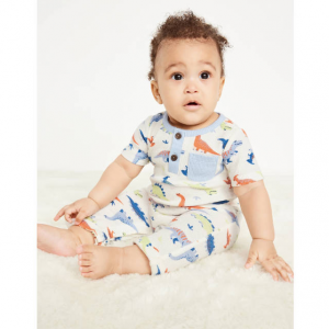 Old Navy 婴幼儿华夫格针织亨利连体衣