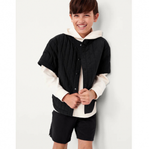 Old Navy 男童超大号绗缝棒球夹克