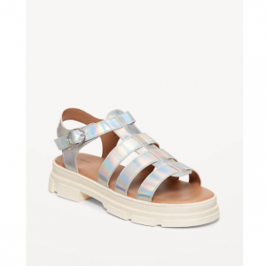 Old Navy 女童厚底仿皮渔夫凉鞋