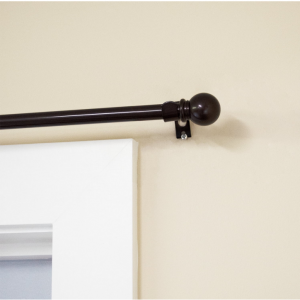 Mainstays 5/8 Inch Bronze Ball, 48" to 84" Width, Single Curtain Rod Set @ Walmart