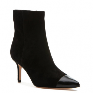 Veronica Beard Lisa 70 Cap Toe Boot Black