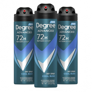 Degree Men Antiperspirant Deodorant Dry Spray Cool Rush 3 count @ Amazon