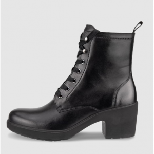 ECCO metropole zurich Women's Leather Lace-Up Mid-Cut Boot 高跟靴
