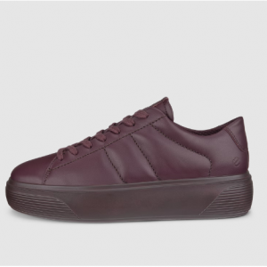 ECCO street platform Women's Leather Platform Sneaker 板鞋