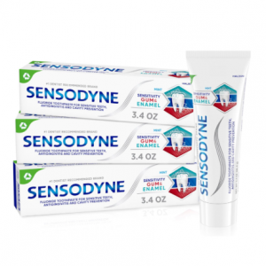 Sensodyne 三重保护敏感牙齿牙膏 3.4oz 3支 @ Amazon