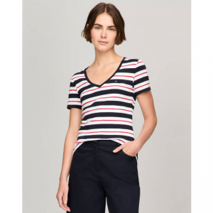 Tommy Hilfiger 条纹V领T恤