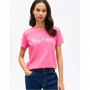 Tommy Hilfiger 刺绣签名圆领T恤