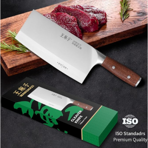 WANGMAZI Chef Knife Chinese Cleaver Knife German Stainless Steel Kitchen Knife, 7inch