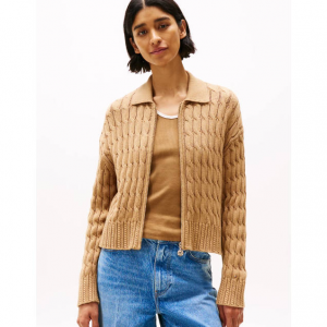 Tommy Hilfiger 针织宽松拉链开衫