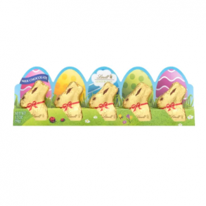 Lindt Milk Chocolate Mini GOLD BUNNY 5-pk (1.7 oz)