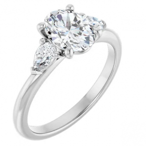 Larson Jewelers BUTTERCUP 14K 钻石订婚戒指