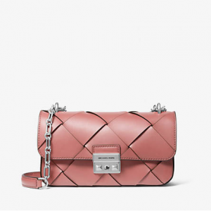 Michael Kors Tribeca 小号编织皮革单肩包