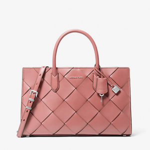 Michael Kors Scarlett 中号编织皮革挎包