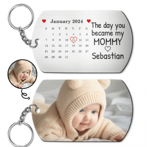 Calendar Custom Photo The Day You Became My Mommy - Gift For Mother, Father
