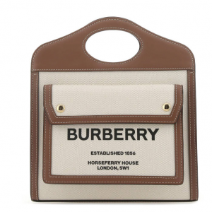 Burberry Two-tone 帆布托特包
