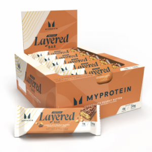 Myprotein 巧克力花生醬多層蛋白棒 12條