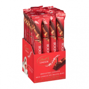 Lindt LINDOR 牛奶巧克力棒 24颗装 (31.2 oz)