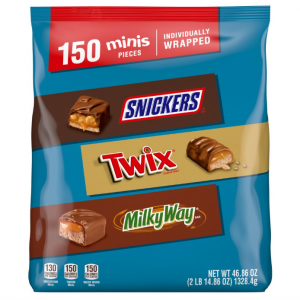 SNICKERS 混合巧克力糖果 150塊 @ Amazon