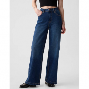 Gap High Rise Stride 阔腿牛仔裤