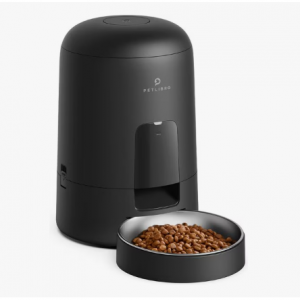 Petlibro Air Automatic Cat Feeder with Battery Powered Dog & Cat Food Dispenser, Black, 2-litter