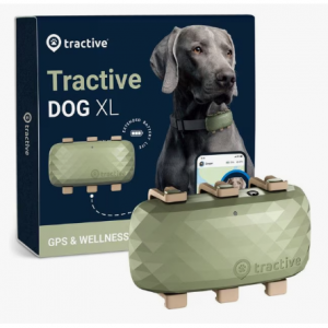 Tractive Dog GPS 追踪器和活动监视器，绿色