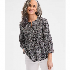 Style & Co 女士印花七分袖衬衫