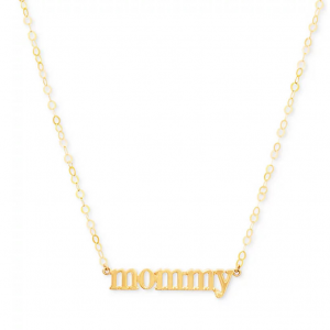 Italian Gold Mommy 18" 项链
