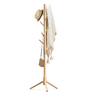 Haddockway Wooden Coat Rack Stand with 8 Hooks @ Amazon