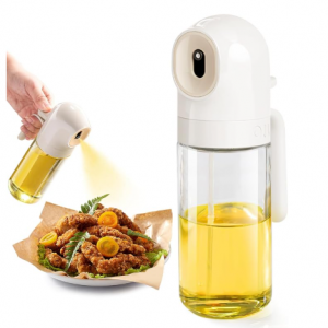 YUPER Oil Sprayer for Cooking, 250ml Refillable Glass Olive Oil Spray Bottle @ Amazon